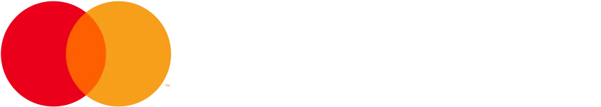 MasterCard logo with overlapping red and orange circles for payment services.